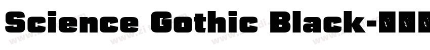 Science Gothic Black字体转换 Science Gothic Black字体转换